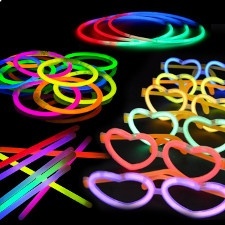 Bracelets, colliers et accessoires fluo