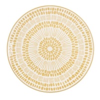 Assiette de 27 cm motif jaune