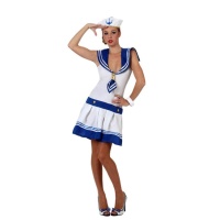 Costume de marin blanc pour femme