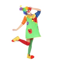 Déguisement de clown avec chapeau pour femme