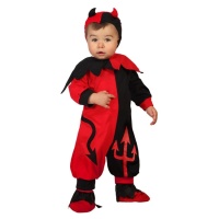 Costume de petit diable rouge pour bébé