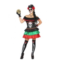 Costume de Catrina mexicaine pour adulte