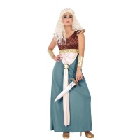 Déguisement de reine médiévale Daenerys pour femme