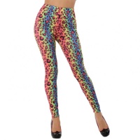 Leggings disco léopard