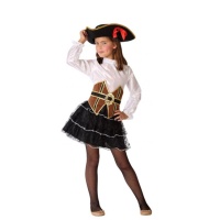 Costume de pirate noir pour fille