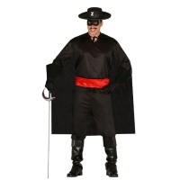 Costume de Zorro avec cape pour homme