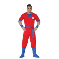 Costume de guerrier rouge pour adulte