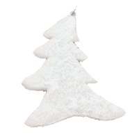 Pendentif sapin blanc 12 cm