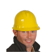 Casque de chantier jaune - 58 cm