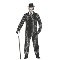 Costume élégant de squelette avec os pour homme.