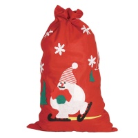 Sac du Père Noël pour cadeaux de 84 x 54 cm