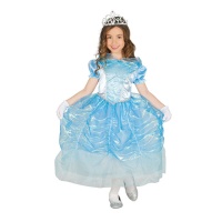 Déguisement de princesse de conte bleu pour enfant