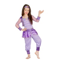 Costume de danseuse arabe lilas pour fille