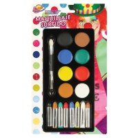 Palette de maquillage avec sticks de couleurs