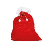 Sac du Père Noël rouge de 95 x 60 cm