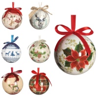 Boules de Noël de 7,5 cm - 6 unités