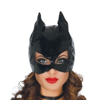 Masque de femme chat en tissu