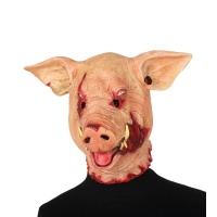 Masque de tête de porc coupée