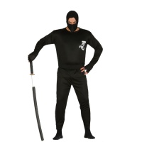 Costume de ninja noir pour adulte