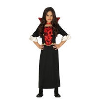 Costume de vampire en rouge pour fille