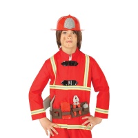 Ceinture avec accessoires et casque de pompier pour enfants