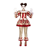 Déguisement de clown sanglant pour femme