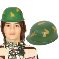 Casque de militaire camouflé pour enfant - 56 cm