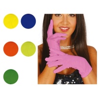 Gants de couleurs courts de 20 cm