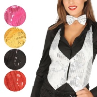 Gilet à paillettes pour femme