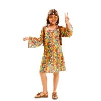 Costume de hippie imprimé fleurs pour filles