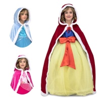 Cape de velours avec capuche pour enfant