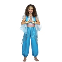 Costume de princesse arabe bleu pour fille