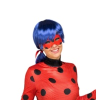 Perruque et masque de Ladybug pour femme