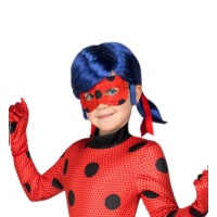 Perruque et masque de Ladybug pour enfant