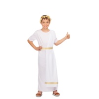 Costume de Romain blanc et doré pour enfant