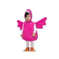 Costume de flamant rose en peluche pour bébé