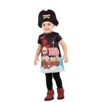 Déguisement de capitaine pirate pour bébé fille