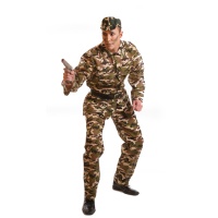 Costume de soldat camouflage pour homme