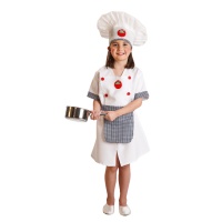 Déguisement de chef cuisinier pour fille