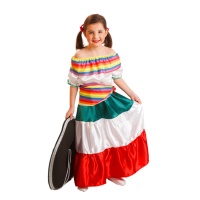 Costume de mariachi blanc pour fille