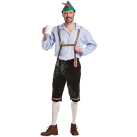 Costume tyrolien avec casquette pour homme