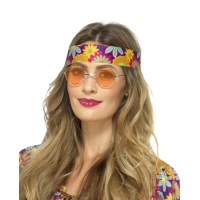 Lunettes hippies oranges