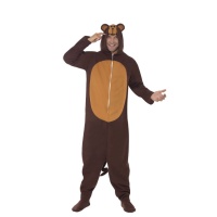 Costume de singe avec capuche pour adulte