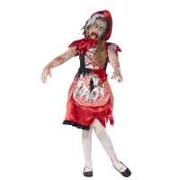 Costume de zombie du petit chaperon rouge pour fille