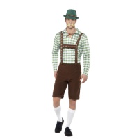 Costume bavarois vert pour homme