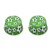 Capsules pour cupcakes en ballons de football - Decora - 36 unités