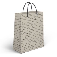 Sac cadeau de 45 x 33 x 10 cm avec texte écrit - 1 unité