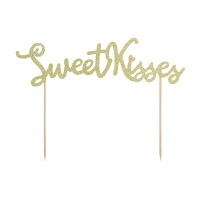 Topper pour gâteau Sweet Kisses - 1 unité