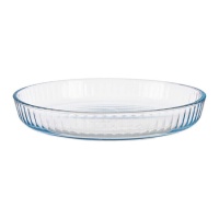 Plat rond en verre optique de 32 cm - Vivalto