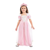 Costume de princesse rose avec couronne pour bébé